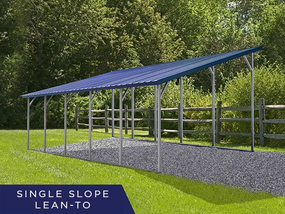 lean to double carport